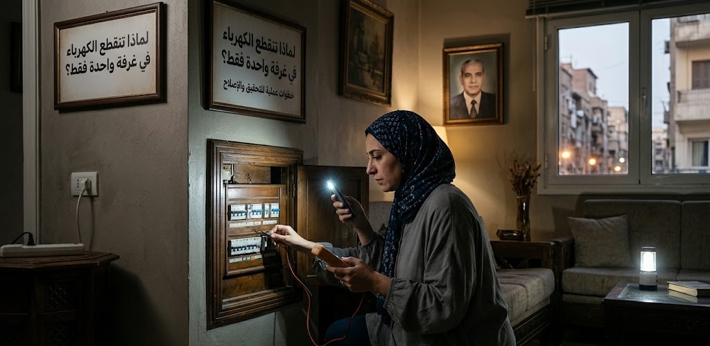 انقطاع الكهرباء في غرفة واحدة