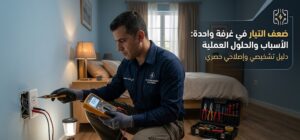 ضعف التيار في غرفة واحدة