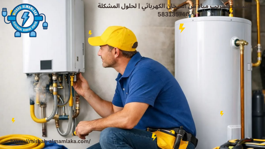 تسريب مياه من السخان الكهربائي